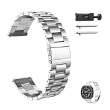 Pevlkawr Correa De Reloj De Acero Inoxidable De 20 Mm Pulsera Reloj Repuesto Métal Ajustable De Acero Inoxidable Correas Para Hombres Mujer