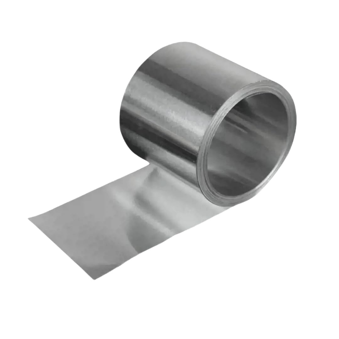 High Purity Aluminum Foil, Battery Aluminum Foil, Positive Aluminum Foil for Scientific Research, Lithium Battery Electrode Aluminum Foil (Thickness*Width*Length, 20um*100mm*10m)