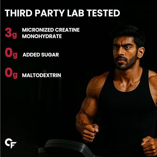 Carbamide Forte Creatine Powder | Micronized Creatine Mono Hydrate | Creatine Monohydrate 250g FruitPunch For Lean Muscle, Strength & Energy | Gym Supplements For Men - 250g