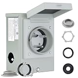 RVMATE Skrzynka wlotowa generatora 30 A, NEMA TT-30P, 120 V, 3600 W, wodoodporna, do użytku na zewnątrz, z listą ETL
