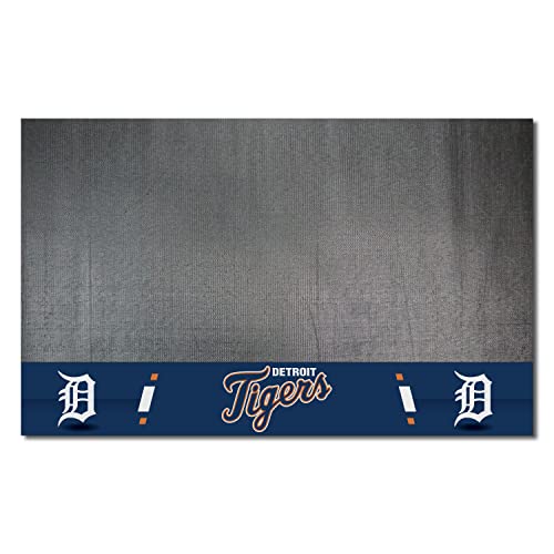 FANMATS MLB Detroit Tigers Vinyl Grill Mat