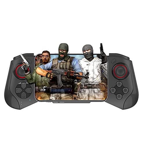 Mobile Game Controller for iPhone, iOS, Android, PC, Bluetooth Gaming Gamepad for iPhone13/12/11/X, iPad, iPad Mini/Air/Pro, Mac, MacBook, Tablet, Samsung Galaxy, COD Mobile, Apex - Direct Play
