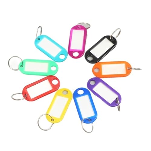 Porte-clés avec étiquette colorée pour organiser vos clés de maison et sacs