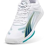 PUMA Unisex Beschleunigt den Turbo Hallenturnschuh, White Ocean Tropic Lime Squeeze, 48 EU