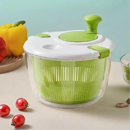 Seca Salada Centrifuga Manual Secador Com Cesto Folha Fresca