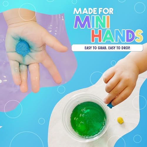 SplashEZ STEM Bath Color Tablets for Kids 150 Count - Fizzy Bath Bombs for Kids and Toddlers, Non Toxic, Fragrance Free, No Tub Staining, Easy Clean, Toys for Kids Ages 3+ — view 7