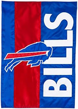 Team Sports America NFL Buffalo Bills Embroidered Logo Applique Garden Flag, 12.5 x 18 inches Indoor Outdoor Double Sided Decor for Football Fans