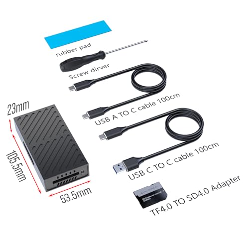 Lector y Enclosure 3 en 1 M.2 NVMe, CFexpress B, SD USB-C miniatura 6