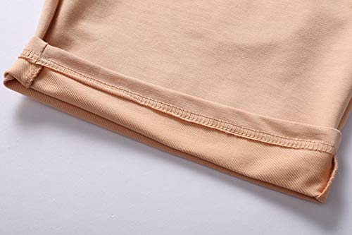 Gunlire Boy's Casual Shorts Summer Drawstring Elastic Waist Solid Color Side Zipper Pockets Fashion Comfy Shorts,Khaki,10 #TOP6