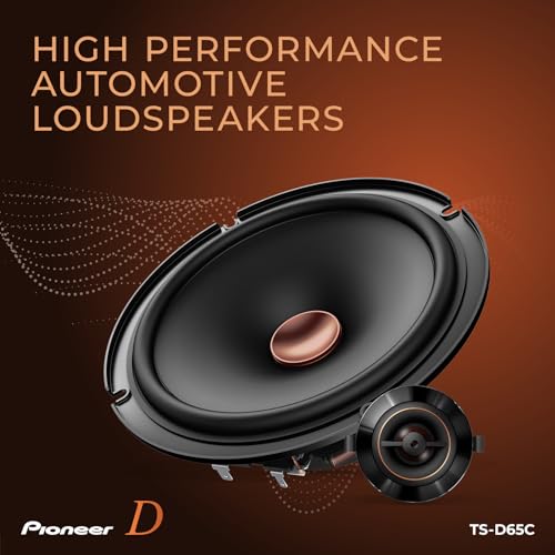 Image of PIONEER D-Series TS-D65C 6.5 inch 2-Way Speakers (Pair) - 270W Max, Crisp Highs + Clear Vocals, Ideal Factory Upgrade, Add an Amplifier for Even Better Performance