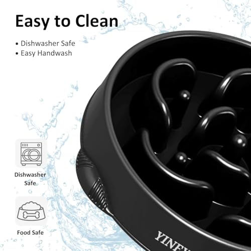 YINEYA 4 Cups Slow Feeder Dog Bowls Large Breed, Anti-Choking Pet Supplies, Maze Dog Food Bowl, Puzzle Feeder That Slow Down Eating by YINEYA - Used condition - Image 7