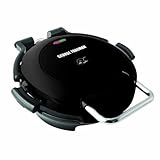 George Foreman GRP0720BQ 360 Grill with 2-Removable Grill Plates, Bake Pan and Cookbook, Black