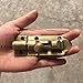 Chiloskit 4inch Solid Cast Brass Barrel Bolt Antique Brass Door Slide Latch Lock, Heavy Duty Gate Sliding Bolt Latch (Bronze)