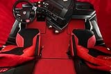 ALFA WAYS Floor Mats for Trucks fits Volvo vnl 860 Red - All Weather Floor Mats - Accessories for Trucks in Eco Material Easy to Clean & Install