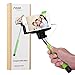 Selfie Stick, Noot® Groupie Self Portrait [Battery Free] Extendable Handled Stick with Adjustable Phone Holder Mount & Built-in Remote Shutter Designed for Apple & Android Smartphones [Green]