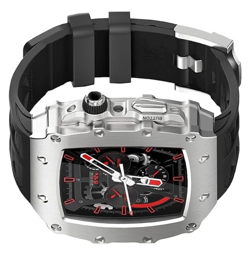 Boîtier en acier inoxydable de luxe et kit de modification de montre pour iWatch SE 44mm