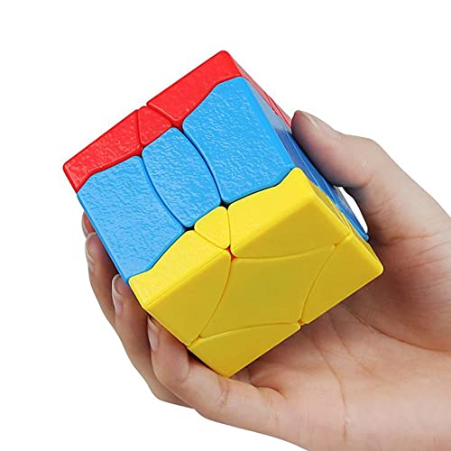 AI-YUN Tricolor 3x3 Speed Cube, Tricolor 3x3 Megaminx Speed Cube, Stikerless Cube Puzzle Toys, Brain Teasers (3x3 Cube)