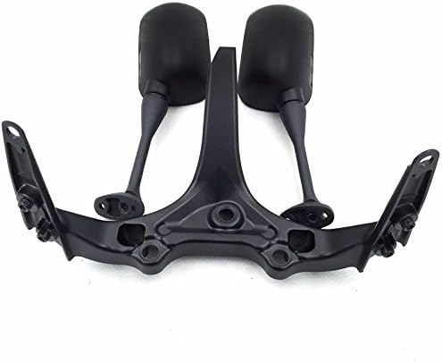 XKH- Rear Mirror upper fairing stay Brackets Compatible with 2004 2005 2006 2007 Honda CBR 1000RR black [B014CNMPFS]