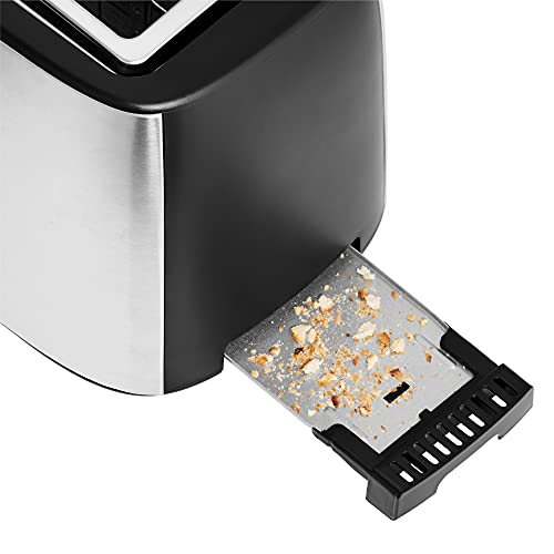 WMF Bueno Pro Toaster Langschlitz 4 Scheiben mit Brötchenaufsatz, XXL Toast, Aufknusper-Funktion, 6 Bräunungsstufen, 1550W, Toaster edelstahl matt – Bild 5