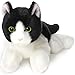 Bearington Lil' Domino Small Plush Stuffed Animal Black and White Tuxedo Cat, Kitten 8 inches