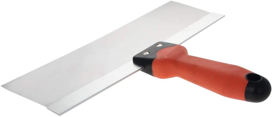 Utoolmart 12" Putty Knife Flexible Putty Knife Made With Plastic Handle Stainless Steel for Use Window Glass Slant Edge Grill Scraper 2Pcs
