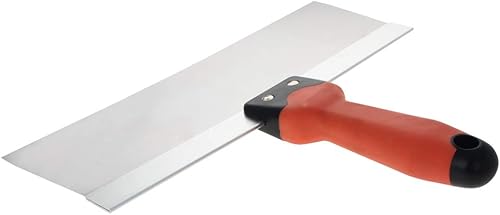 Miniatura 2 de Bettomshin 2 cuchillos de masilla, cuchillo de acero inoxidable de 12 pulgadas con mango de plástico, herramienta raspadora de pintura, cuchillo de