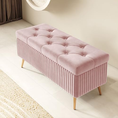 Taburete otomano tapizado para dormitorio