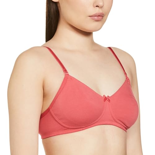 Image of Van Heusen Women's Everyday Cotton Bra|Medium Coverage|Non Padded|Non Wired|Seamless Moulded Cups|Anti Bacterial Tech| Keeps you Fresh|Sweat Absorbent|No Slip Soft Straps|Detachable Straps|Style 11001