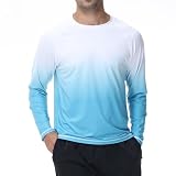 [Hyzhwl] ラッシュガード メンズ 長袖 水着 tシャツ UPF50+ 接触冷感 uvカット紫外線対策 水陸両用 速乾 通気 スポーツ 海水浴 サーフィン服 日焼け予防