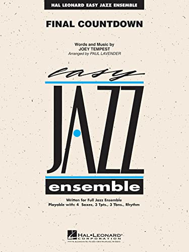 Final Countdown Big Band arrangement musical pour orchestre avec partitions et audio