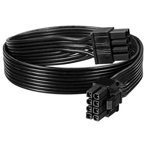 CPU 8 Pin Male to CPU 8 Pin (4+4) Male EPS-12V for Motherboard Power Adapter Cable ONLY for Corsair Modular Power Supply 32 inches (NOT PCI-e - NOT GPU VGA Cable !!!) TeamProfitcom Cover