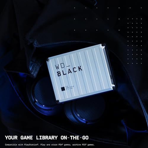 Image of 2TB WD Black P10 Game Drive, Works with PlayStation for On-the-Go Access to Your PlayStation Game Library - WDBSYM0020BWT
