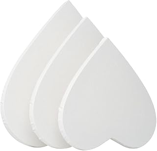 TRANSON 3 Sizes Heart Shaped Stretched Canvas Primed Ready for Painting - Buy now