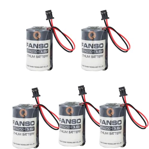 YICUAA�i5����jER14250H 3.6V 1200mAh �g���̂ă��`�E���d�rPLC�o�b�e���[(DF13-2P���v���O�t��)