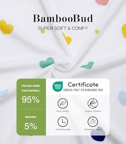 Image of Organic Baby Swaddle Sleep Sacks Newborn Swaddles Blanket Boys Girls Essentials Wearable Wrap, Heart, 3-6Months