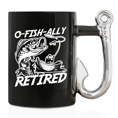 Taza de cerámica para pesca y jubilación miniatura 1