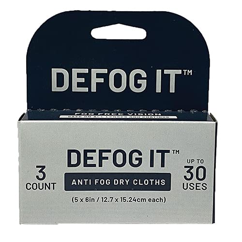 Clarity Defog It™ Dry Anti-Fog Cloths | Reusable | 3 Count | Safe on Lenses