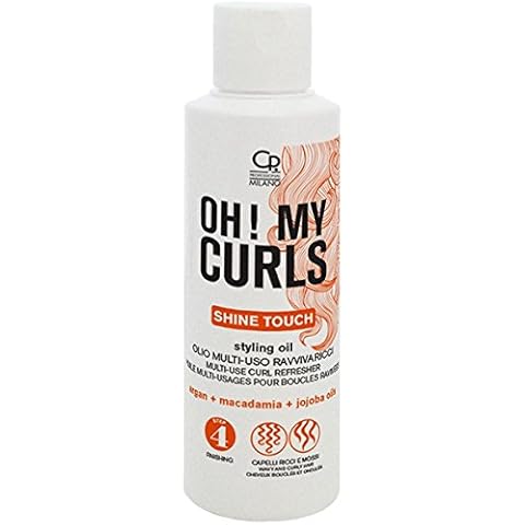 Oh ! My Curls - Huile Coiffante Revitalisante Pour Boucles - Huile Professionnelle Multi-Usage Pour Cheveux Bouclés Et Secs - À L'Huile De Jojoba, De Macadamia Et D'Argan - 125 ml Cover