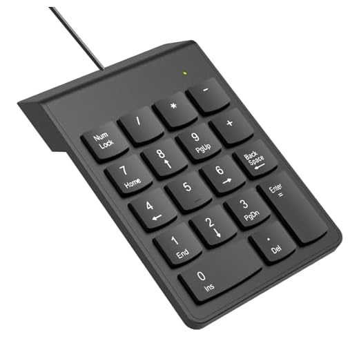 USB Numeric Keypad Numpad Portable Slim Mini 10 Key Number Pad Keyboard for Laptop Desktop Computer PC, Compatible with ChromeBook Surface Notebook, Tax Accountant Calculate Office Travel & Home