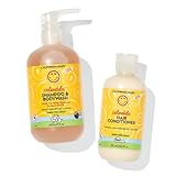 California Baby Calendula Baby Shampoo and Conditioner Set | 100% Plant-Based | 19oz Soothing Lavender Body Wash + 8.5oz Lavender Conditioner |