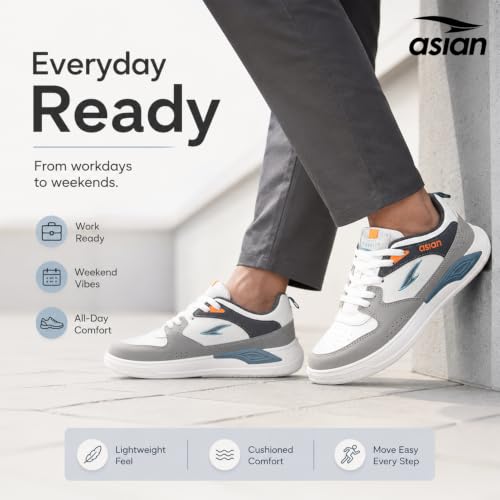 Image of ASIAN Men's TARZAN-11 Casual Sneaker Shoes with Synthetic Upper Lightweight Comfortable Mid Top Sneaker Shoes for Men's & Boy's