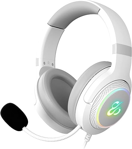 Newskill Sobek 7.1 2ª Generación Ivory Auriculares Gaming con Cable, Sonido 7.1, USB, Cancelación de Ruido, Micrófono Omnidireccional Ajustable, RGB, Diadema Ajustable, PC/PS4/PS5/Mac Blanco