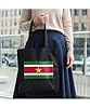 Hippowarehouse Suriname Flag Tote Shopping Gym Beach Bag 42cm x38cm, 10 litres #1