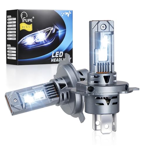 FUPE H4 LED Canbus con Sistema Anti - Errore, Lampadine H4 Led Omologate 150W 52000LM 6500K per Auto e Moto, Sostituzione Diretta Alogene, IP67 Impermeabile, 2 Pezzi