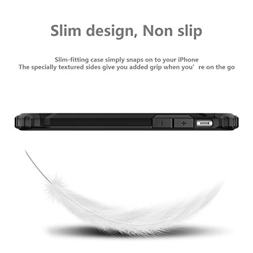 Wollony Galaxy Note 3 Case, Rugged Hybrid Dual Layer Hard Shell Armor Protective Back Case Shockproof Cover For Galaxy Note 3 Case - Slim Fit - Heavy Duty - Impact Resistant Bumper(Black) #TOP6