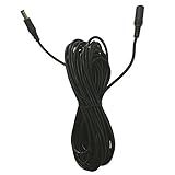 SMONET 2.1mm DC Power Male to Female Plug 16FT(5 Meters) Extension Cable Adapter for Home Security Camera Surveillance System