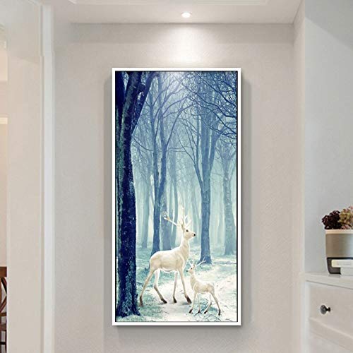 Bricolage strass diamond painting cerf elfe loisir anti-stress