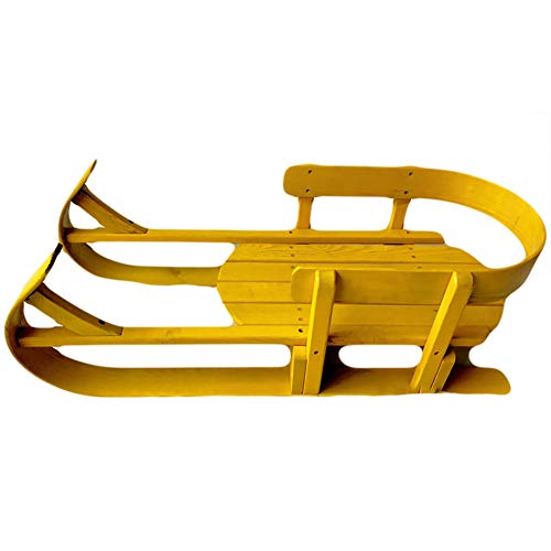 Danadesk Infant Sled For Snow, Wood Toddler To-Boggan Children Ski Solid Wooden Sleigh Sledge Grass Skiing For Kids-C #TOP5