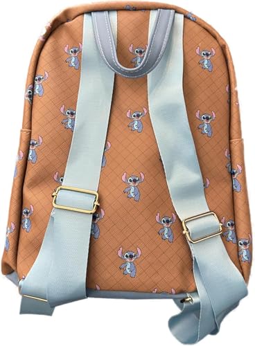 Stitch Backpack Personalized Deluxe Faux Leather Officially Licensed Mini Daypack Travel Bag with Custom Name3