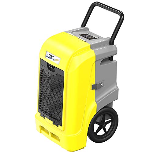 AlorAir Storm Ultra Industrial Dehumidifier 190 PPD, LCD Display, 5 Years Warranty, cETL,LGR Commercial Dehumidifier with Pump, Epoxy Coating on Coil, Designed for Flood Restoration